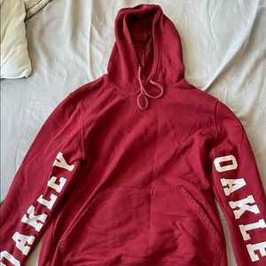 Mens Oakley Hoodie- Red